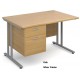 Maestro Cantilever Desk with Fixed Pedestal